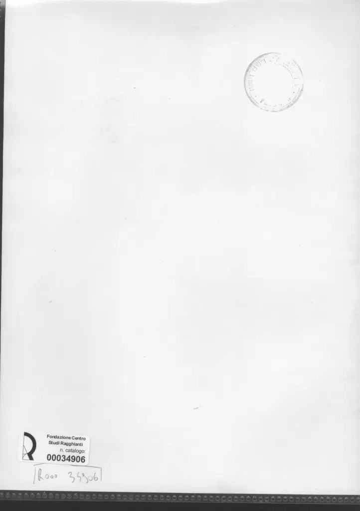 Anonimo , Zancanaro, Antonio - sec. XX - Composizione , retro