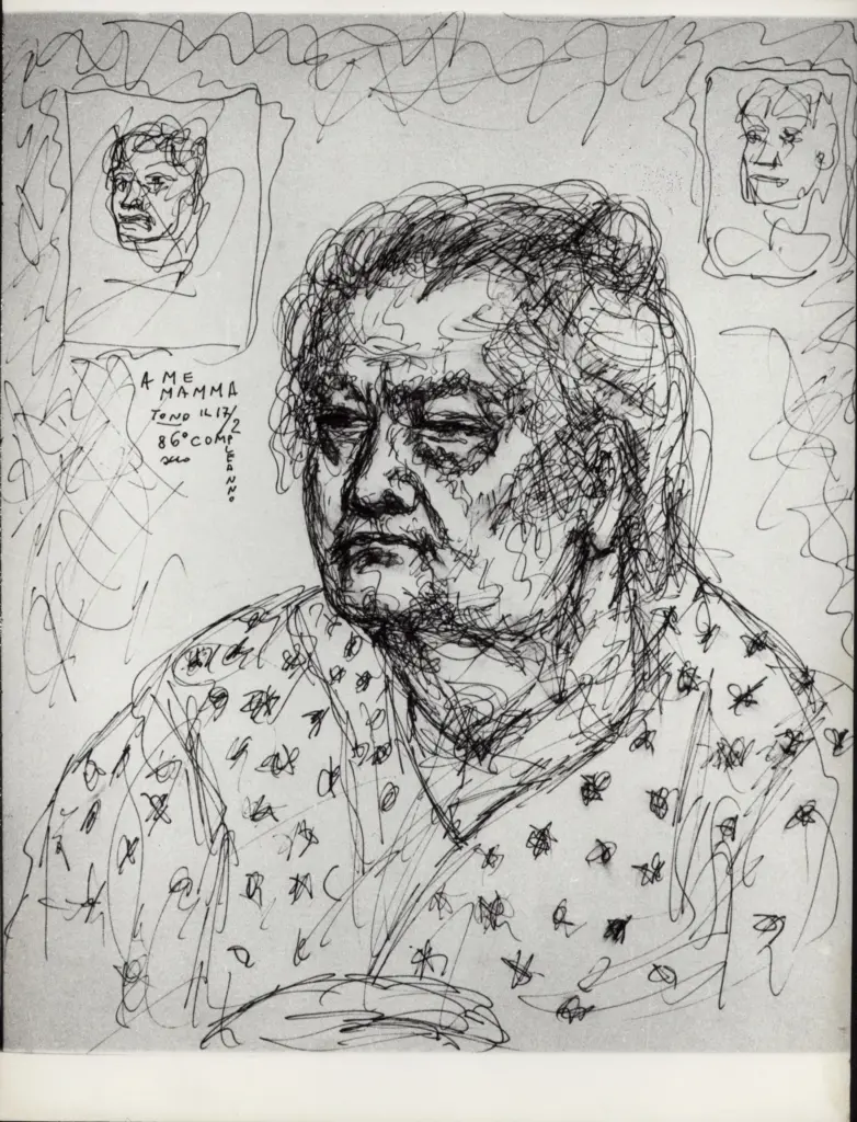 Anonimo , Zancanaro, Antonio - sec. XX - A me mamma il 17/2, suo 86&deg; compleanno , fronte