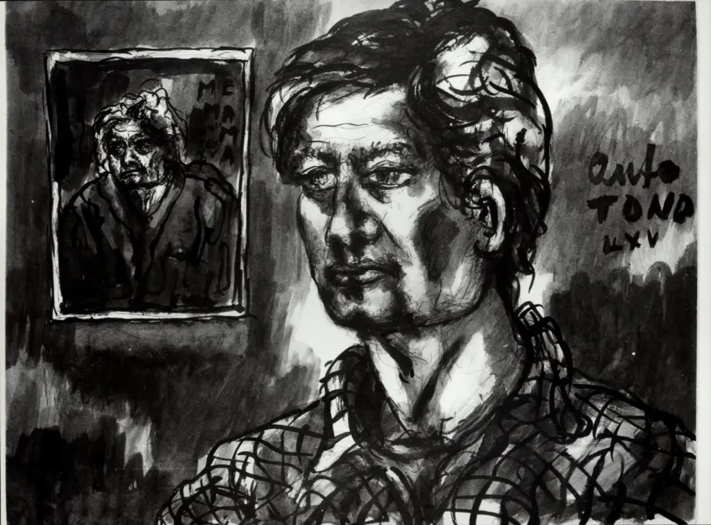 Anonimo , Zancanaro, Antonio - sec. XX - Autoritratto , fronte