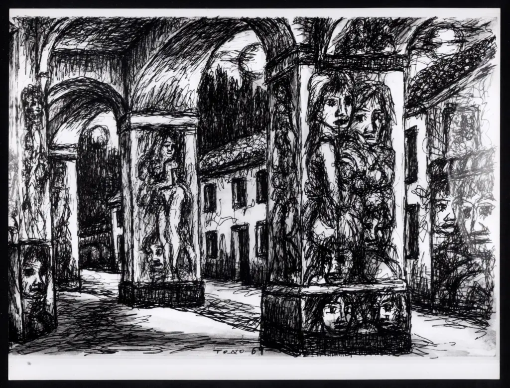 Anonimo , Zancanaro, Antonio - sec. XX - Sotto gli archi