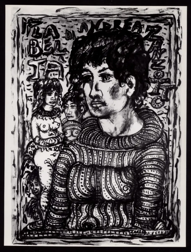 Anonimo , Zancanaro, Antonio - sec. XX - La belt&agrave; di Andrea Zanzotto , fronte