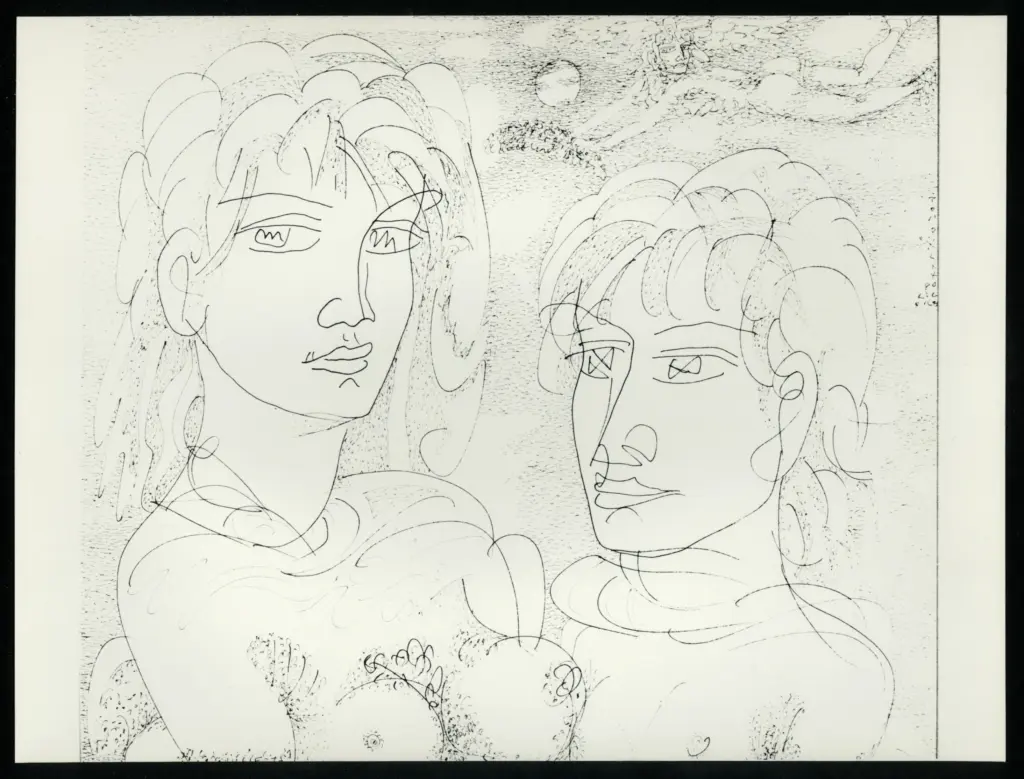 Anonimo , Zancanaro, Antonio - sec. XX - Due figure