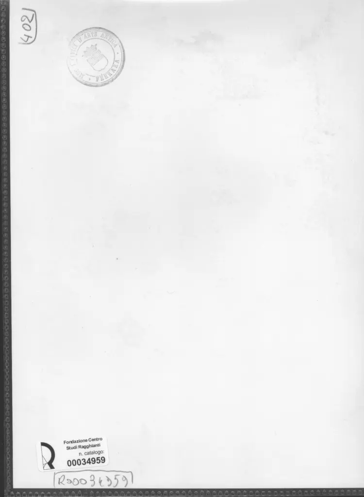 Anonimo , Zancanaro, Antonio - sec. XX - Composizione , retro