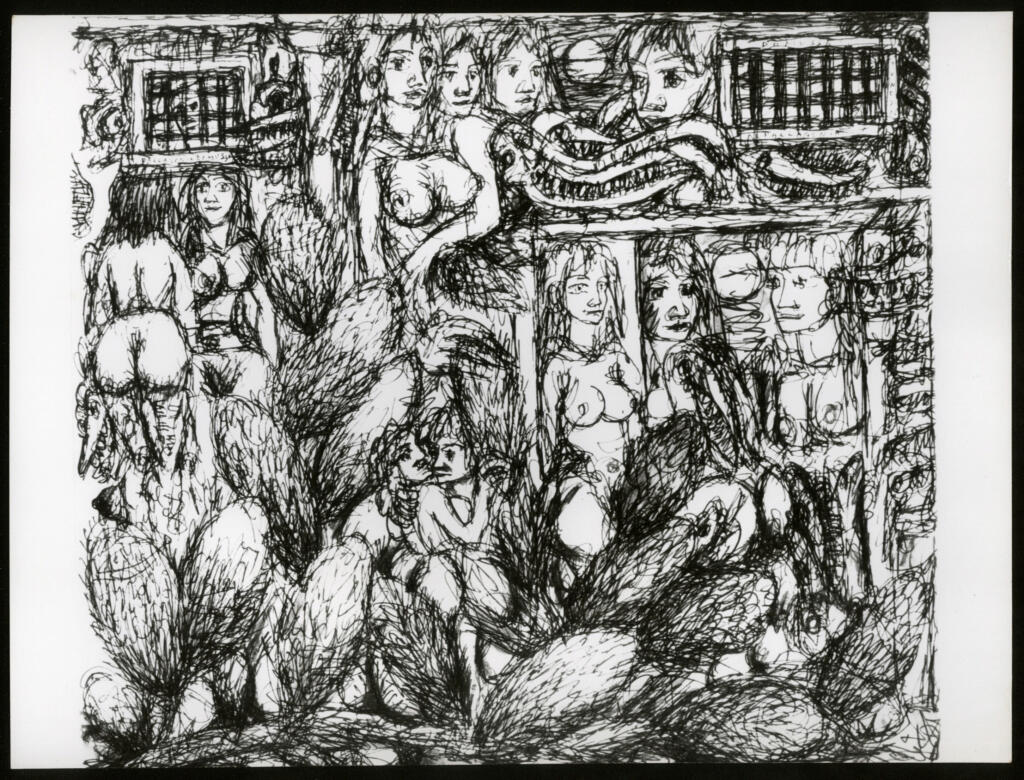 Anonimo , Zancanaro, Antonio - sec. XX - Composizione con figure