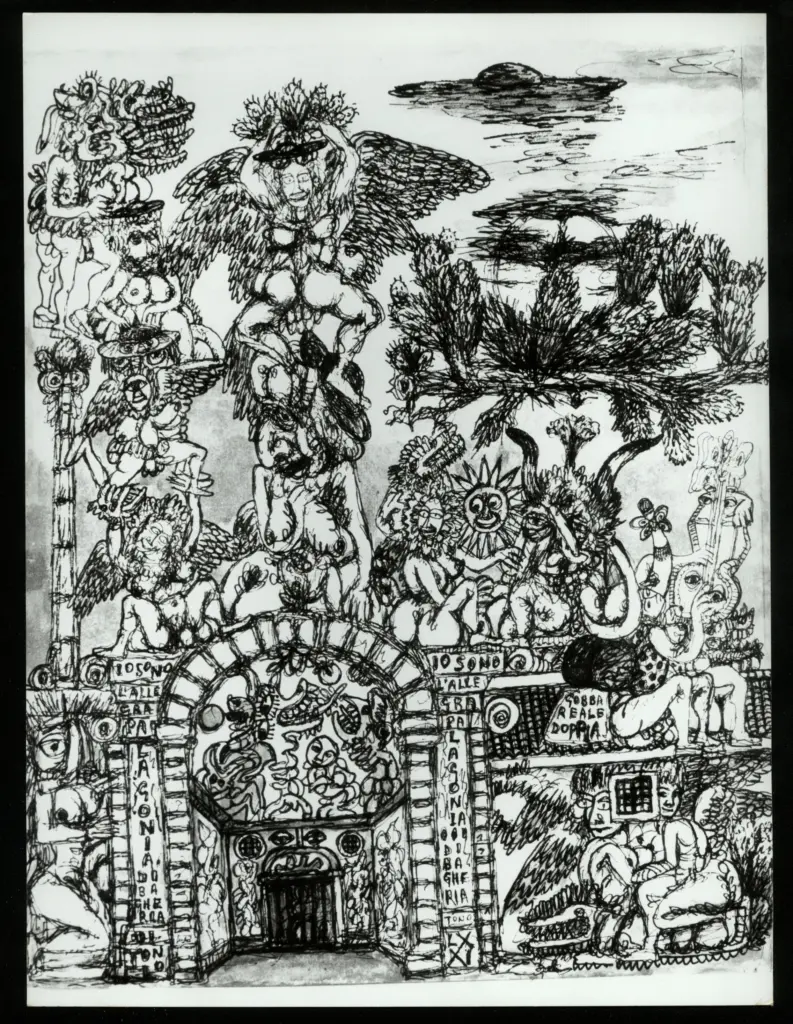 Anonimo , Zancanaro, Antonio - sec. XX - L'allegra Palagonia , fronte