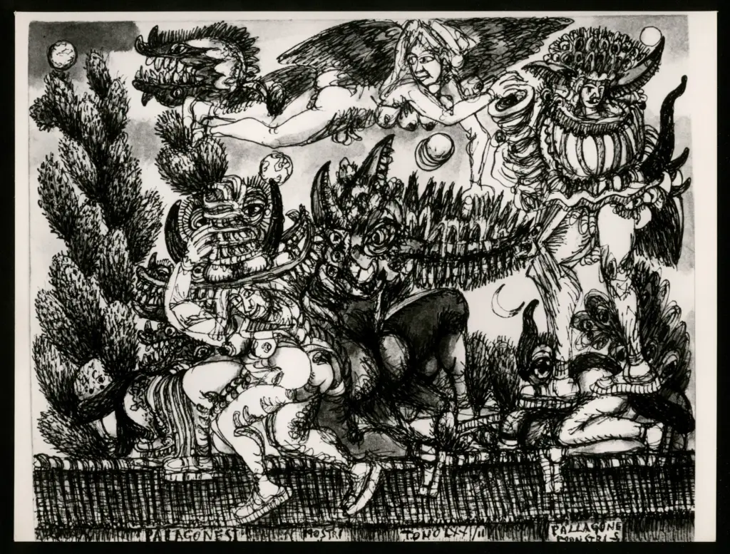 Anonimo , Zancanaro, Antonio - sec. XX - Palagonesi mostri , fronte