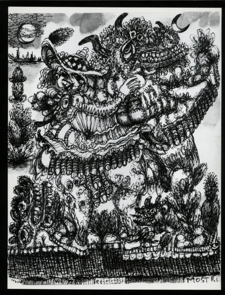 Anonimo , Zancanaro, Antonio - sec. XX - Palagonesi mostri , fronte