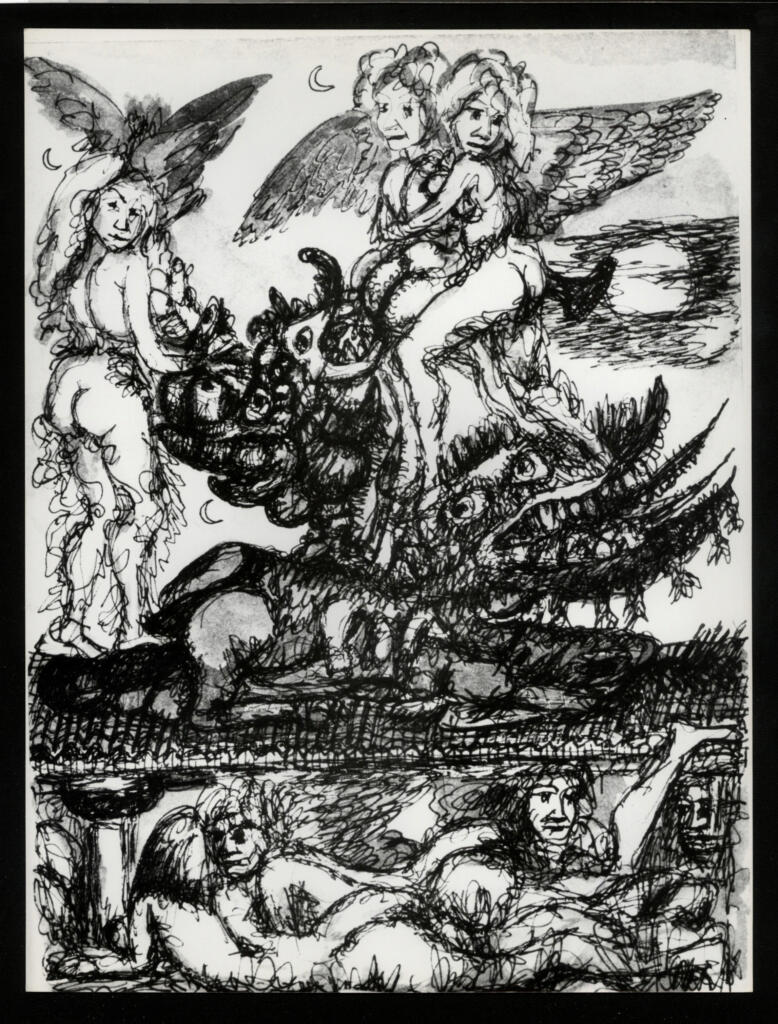 Anonimo , Zancanaro, Antonio - sec. XX - Composizione allegorica , fronte