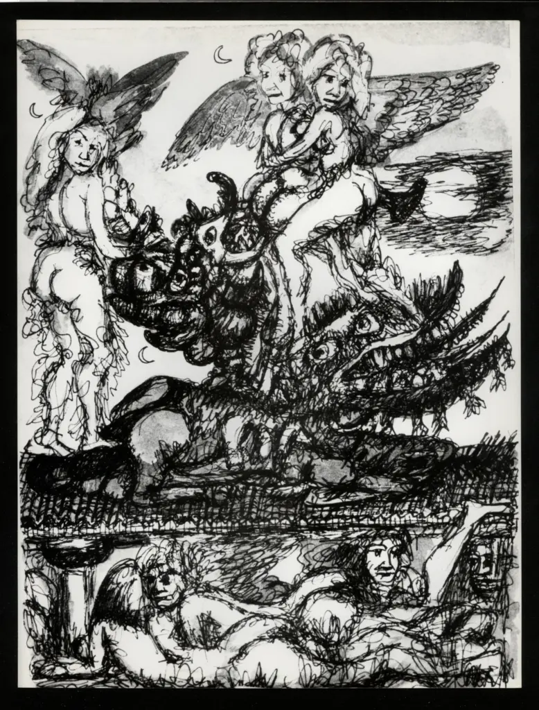 Anonimo , Zancanaro, Antonio - sec. XX - Composizione allegorica , fronte