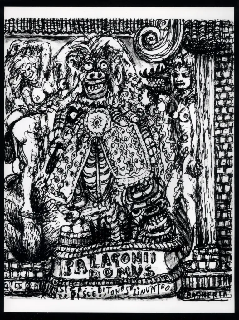 Anonimo , Zancanaro, Antonio - sec. XX - Palagonii domus , fronte