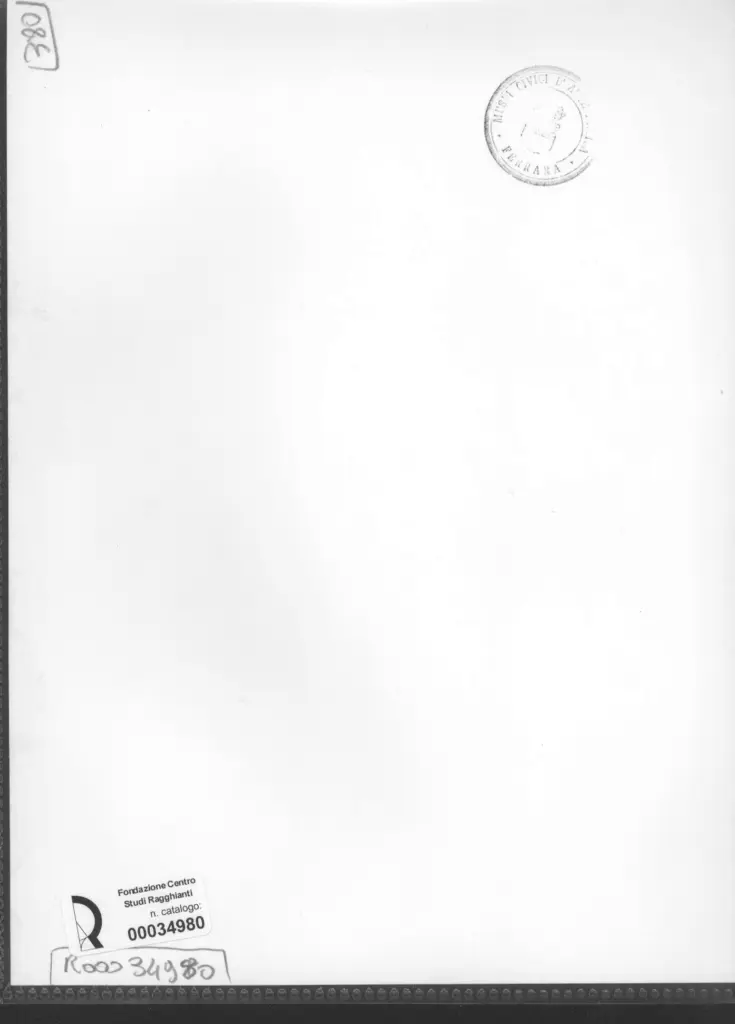 Anonimo , Zancanaro, Antonio - sec. XX - Palagonii domus , retro