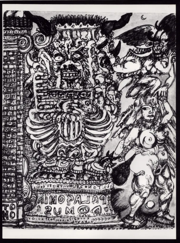 Anonimo , Zancanaro, Antonio - sec. XX - Palagonia domus , fronte