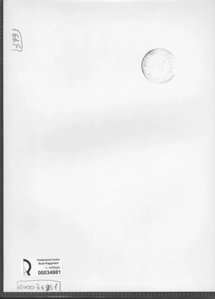 Anonimo , Zancanaro, Antonio - sec. XX - Palagonia domus , retro