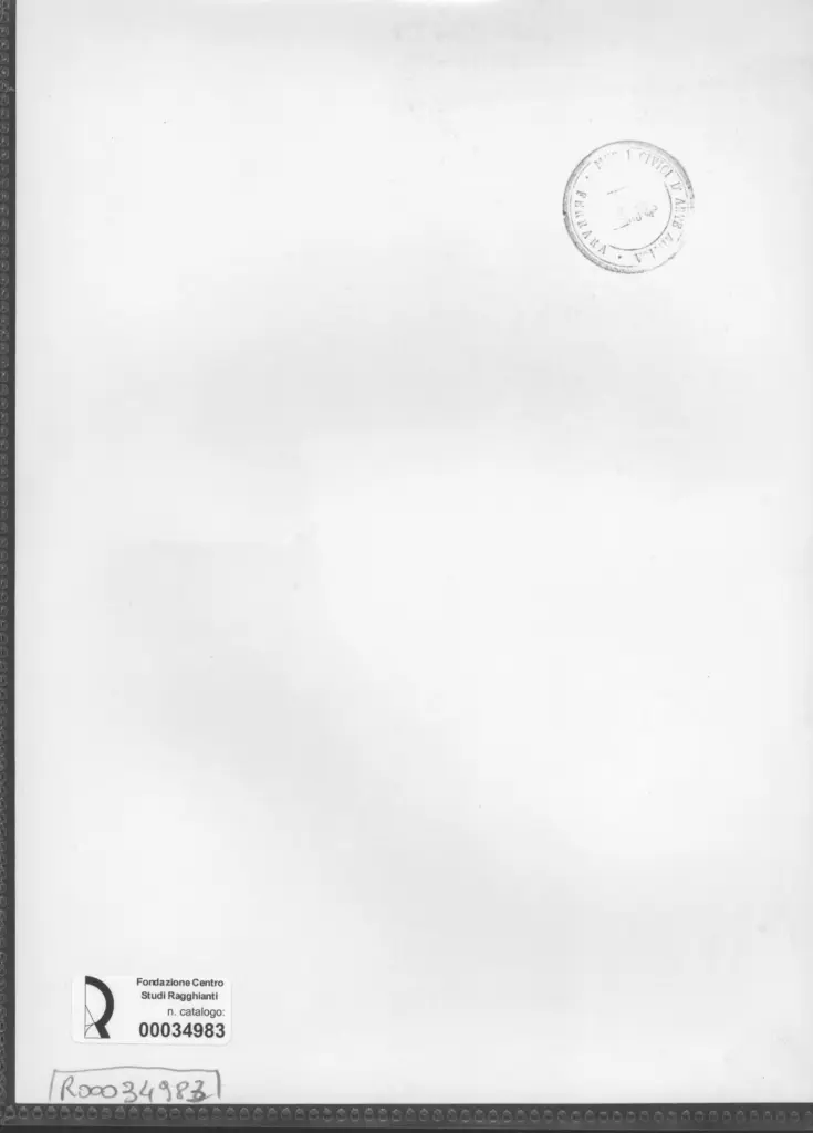 Anonimo , Zancanaro, Antonio - sec. XX - Composizione , retro