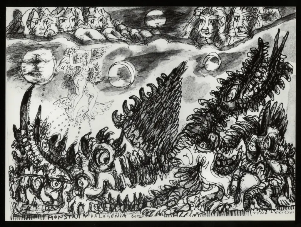 Anonimo , Zancanaro, Antonio - sec. XX - Monstrii palagonia domus , fronte