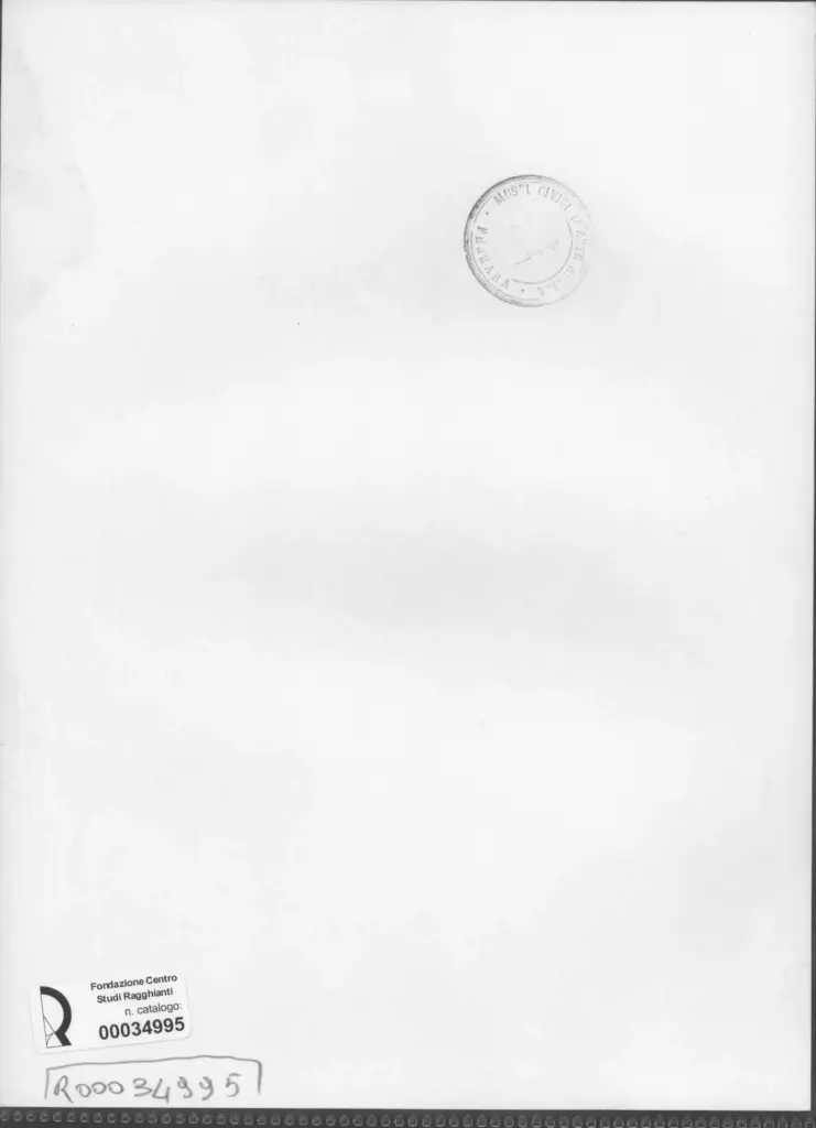 Anonimo , Zancanaro, Antonio - sec. XX - Disegno , retro