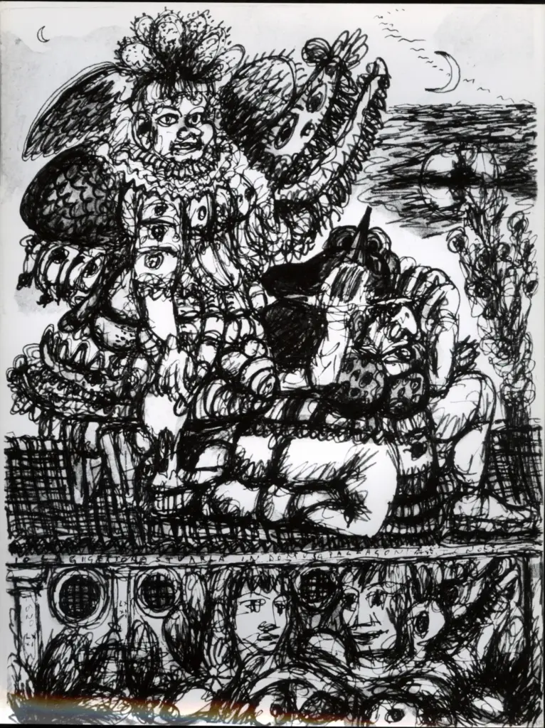 Anonimo , Zancanaro, Antonio - sec. XX - Domus Palagonia , fronte