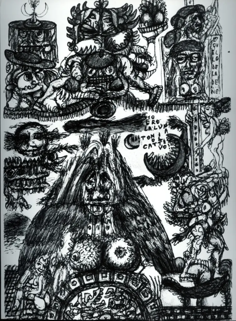 Anonimo , Zancanaro, Antonio - sec. XX - Luna , fronte