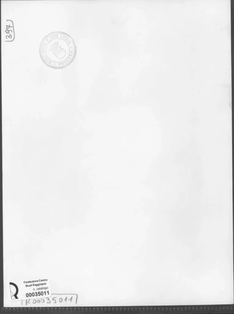 Anonimo , Zancanaro, Antonio - sec. XX - Disegno , retro