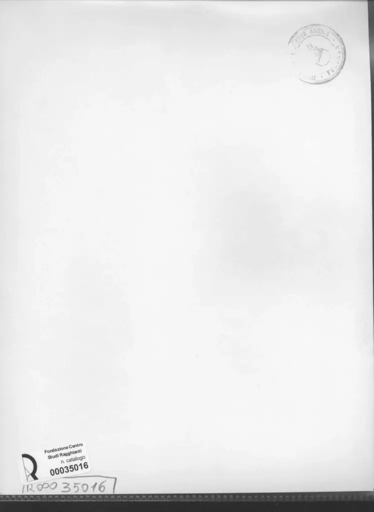 Anonimo , Zancanaro, Antonio - sec. XX - Disegno , retro