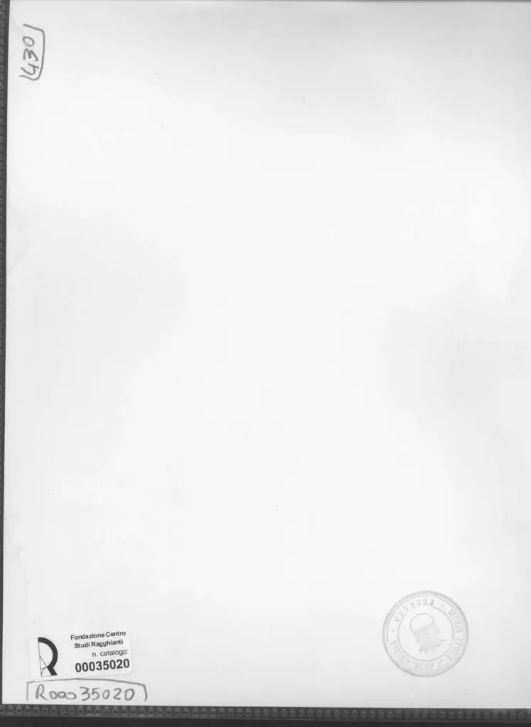 Anonimo , Zancanaro, Antonio - sec. XX - Disegno , retro