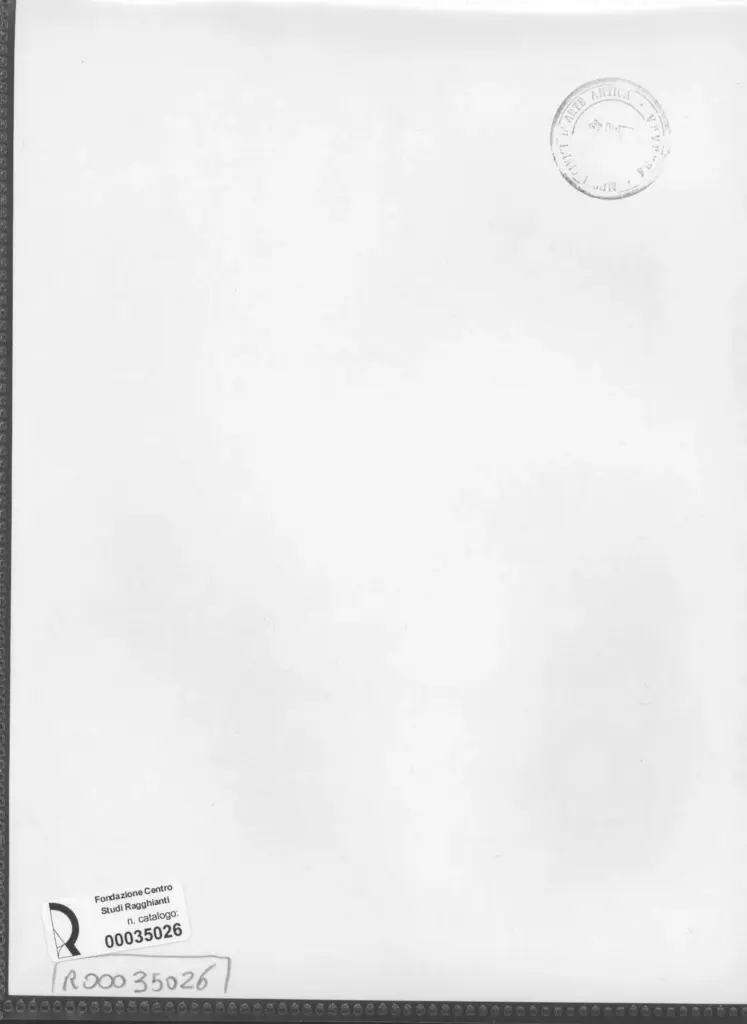 Anonimo , Zancanaro, Antonio - sec. XX - Disegno , retro