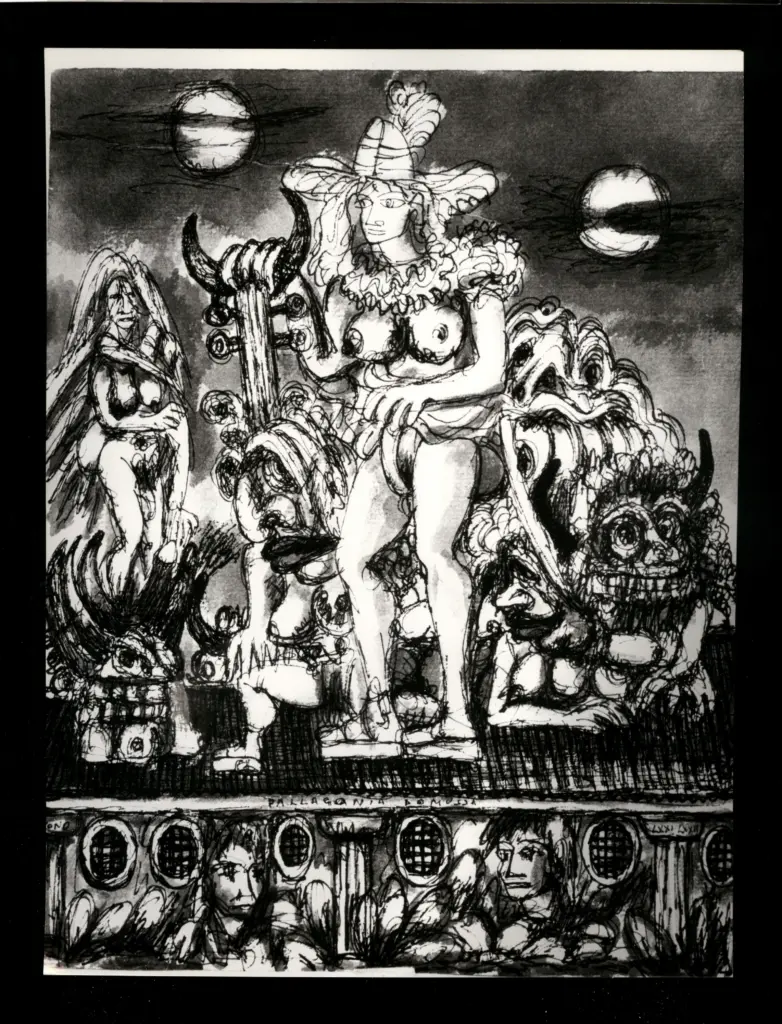 Anonimo , Zancanaro, Antonio - sec. XX - Pallagonia domussa , fronte