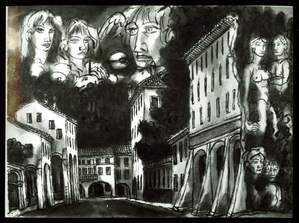 Anonimo , Zancanaro, Antonio - sec. XX - Disegno , fronte