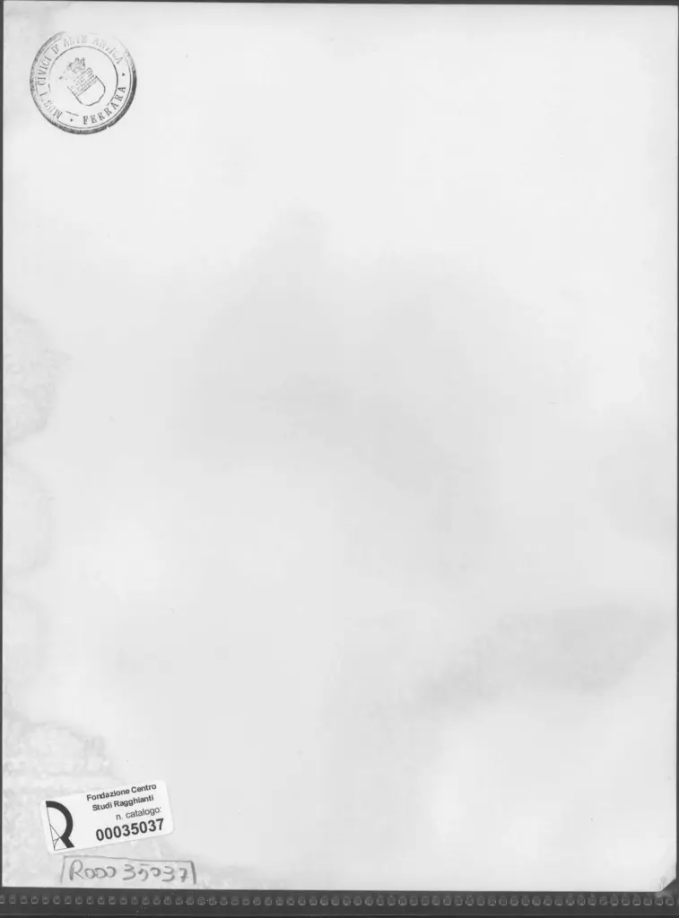 Anonimo , Zancanaro, Antonio - sec. XX - Disegno , retro