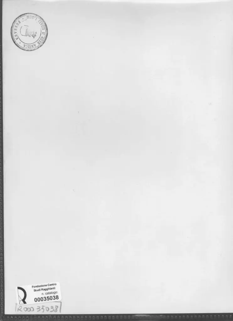 Anonimo , Zancanaro, Antonio - sec. XX - La facolt&agrave; di storia dell'arte , retro