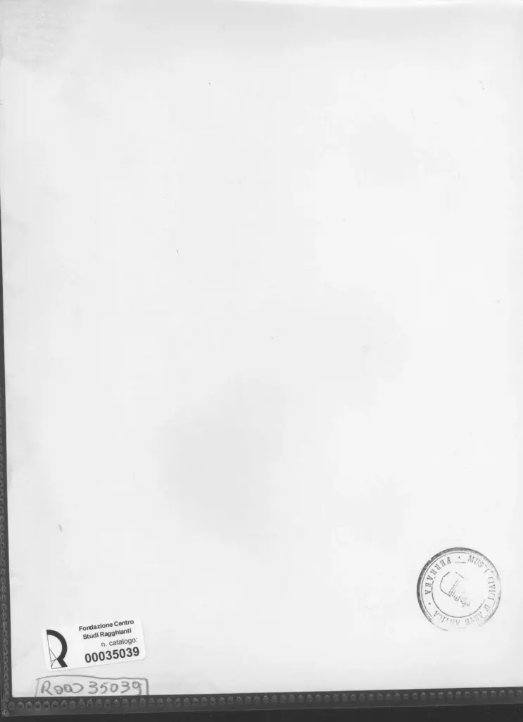 Anonimo , Zancanaro, Antonio - sec. XX - Disegno , retro