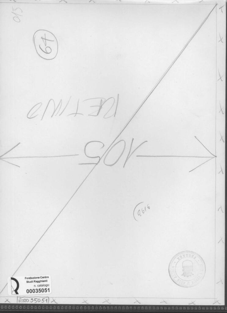 Anonimo , Zancanaro, Antonio - sec. XX - Disegno , retro