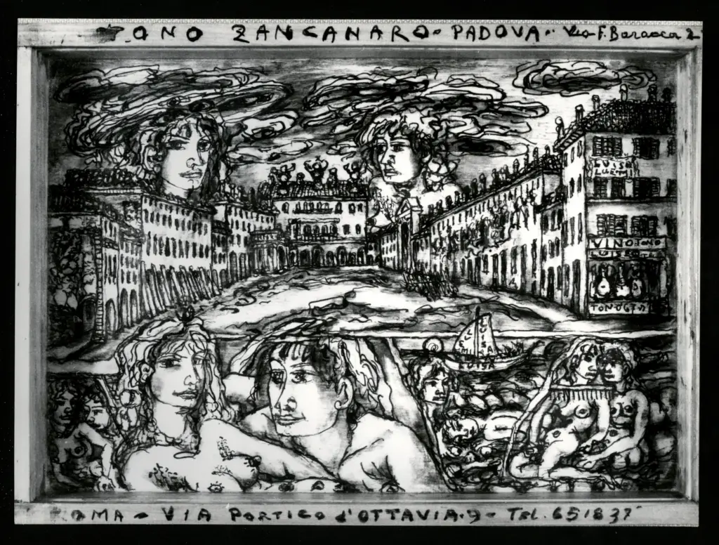 Anonimo , Zancanaro, Antonio - sec. XX - Disegno , fronte