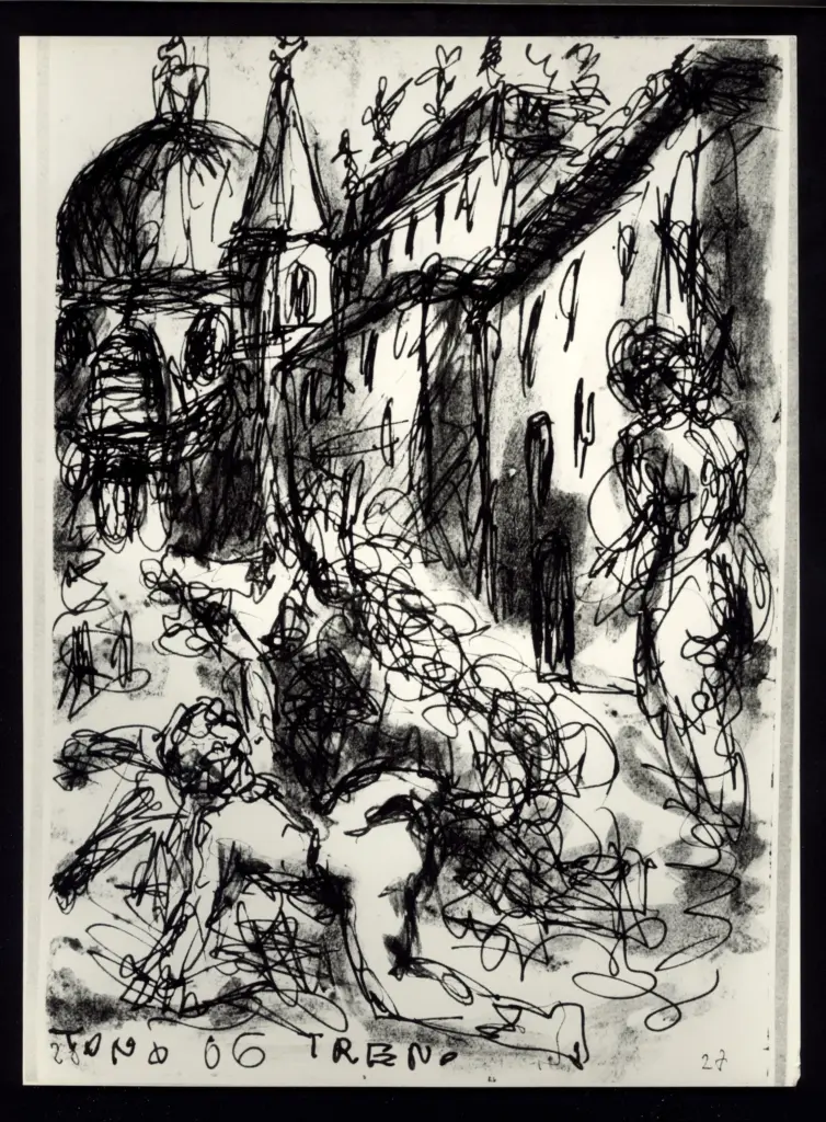 Anonimo , Zancanaro, Antonio - sec. XX - Treno , fronte