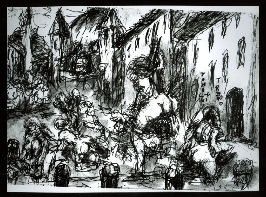 Anonimo , Zancanaro, Tono - sec. XX - Treno , fronte