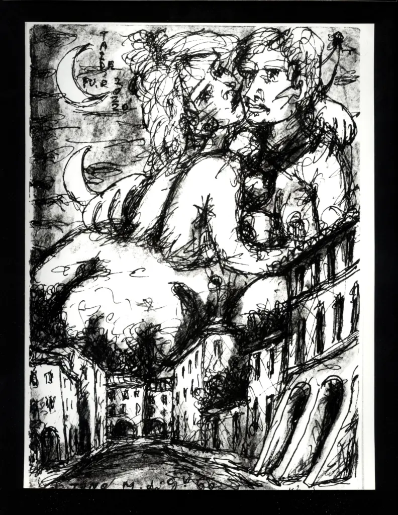 Anonimo , Zancanaro, Tono - sec. XX - Disegno , fronte