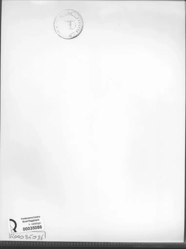 Anonimo , Zancanaro, Tono - sec. XX - Disegno , retro