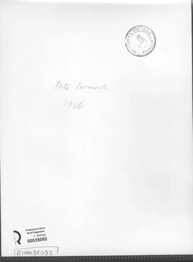 Anonimo , Zancanaro, Antonio - sec. XX - Disegno , retro