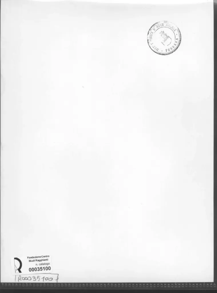 Anonimo , Zancanaro, Antonio - sec. XX - Disegno , retro