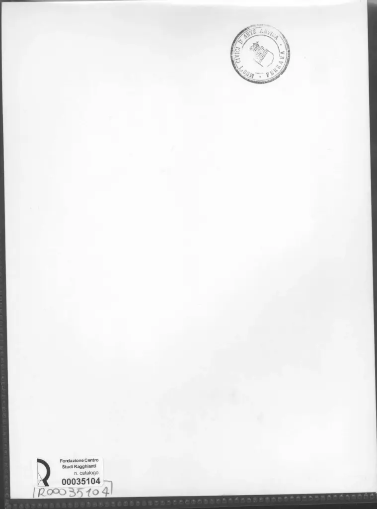 Anonimo , Zancanaro, Antonio - sec. XX - Disegno , retro