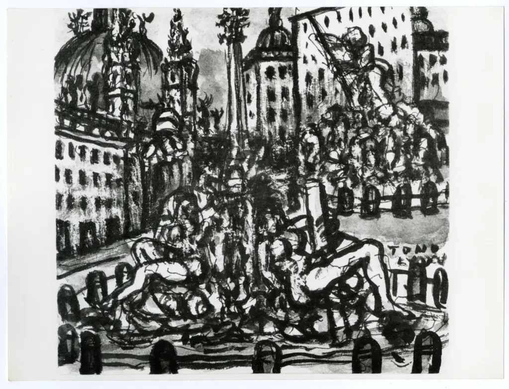 Anonimo , Zancanaro, Tono - sec. XX - Disegno , fronte