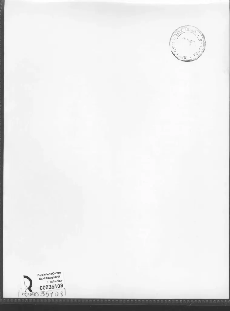 Anonimo , Zancanaro, Tono - sec. XX - Disegno , retro