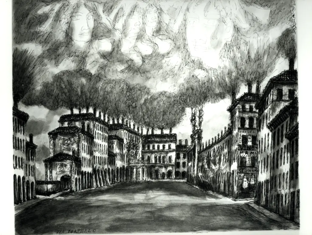 Anonimo , Zancanaro, Antonio - sec. XX - Via Portello , fronte