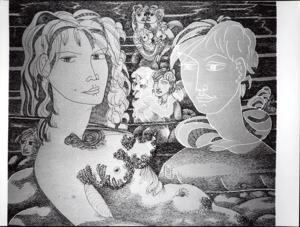 Anonimo , Zancanaro, Tono - sec. XX - Disegno , fronte