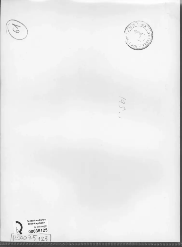 Anonimo , Zancanaro, Antonio - sec. XX - Disegno , retro