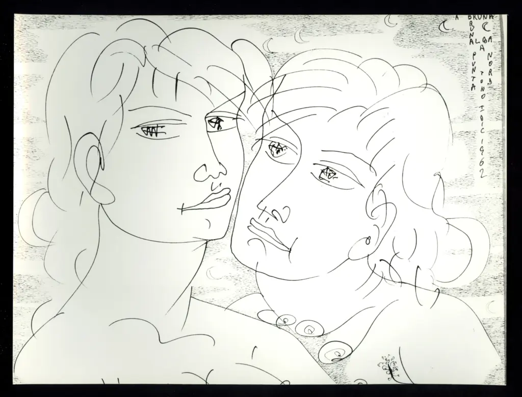 Anonimo , Zancanaro, Tono - sec. XX - Disegno , fronte