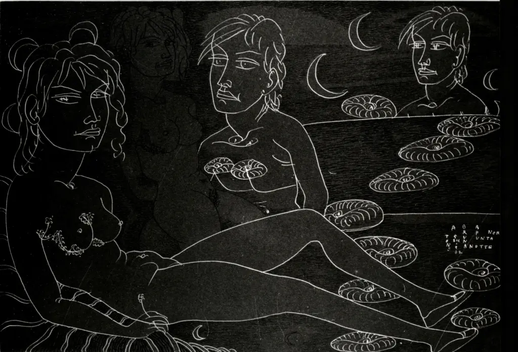 Anonimo , Zancanaro, Tono - sec. XX - Brunanotte , fronte