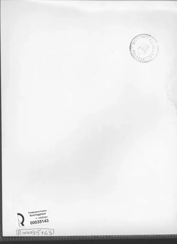 Anonimo , Zancanaro, Antonio - sec. XX - Disegno , retro