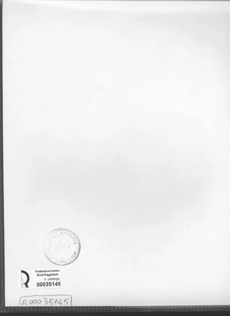 Anonimo , Zancanaro, Antonio - sec. XX - Disegno , retro