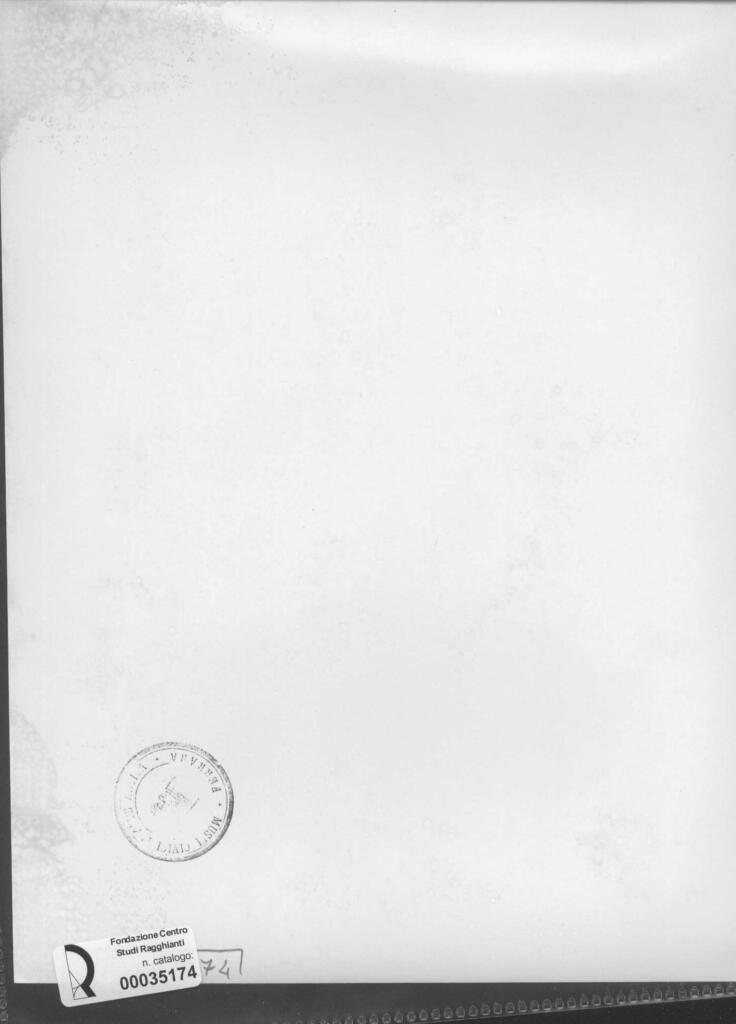 Anonimo , Zancanaro, Antonio - sec. XX - Disegno , retro